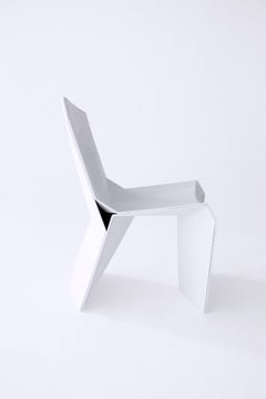 Modern Manuel Jiménez Nagami Chair White 3D Printed Recycled Plastic