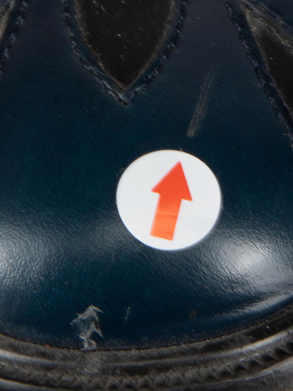 Clergerie Oxfords de cuero negro con dibujos Talla US 5.5 en venta 1