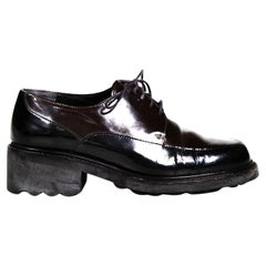 Clergerie Oxfords de cuero marrón y negro talla US 7
