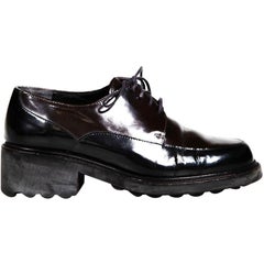 Clergerie - Oxfords in pelle marrone e nera - taglia 7