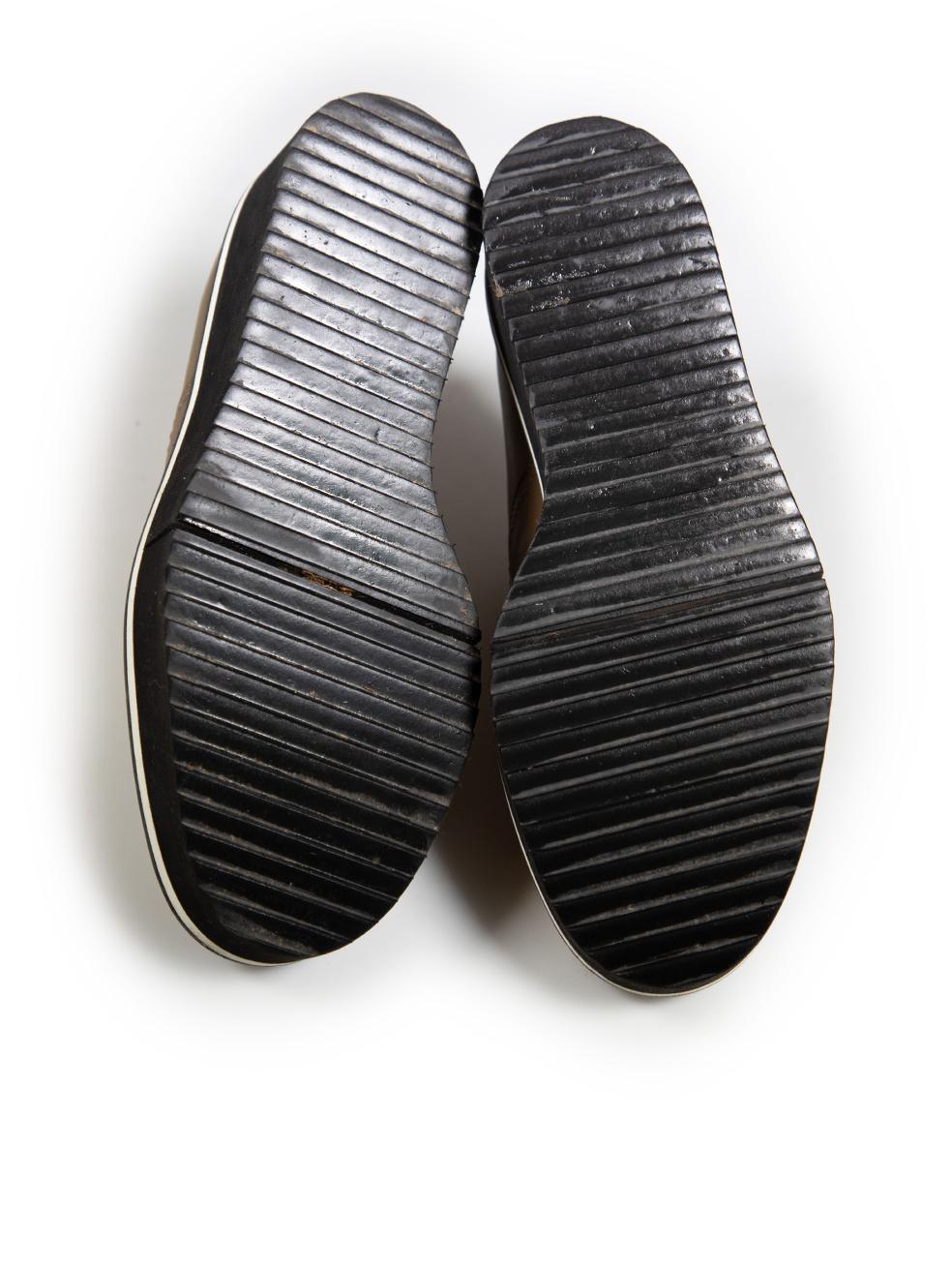 Clergerie Chaussures à plateforme en cuir Brown Taille IT 37.5 Bon état - En vente à London, GB