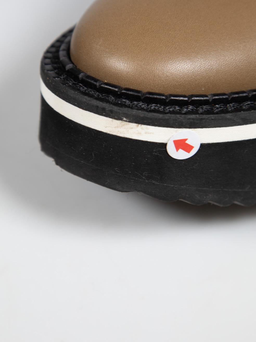 Clergerie Chaussures à plateforme en cuir Brown Taille IT 37.5 en vente 4