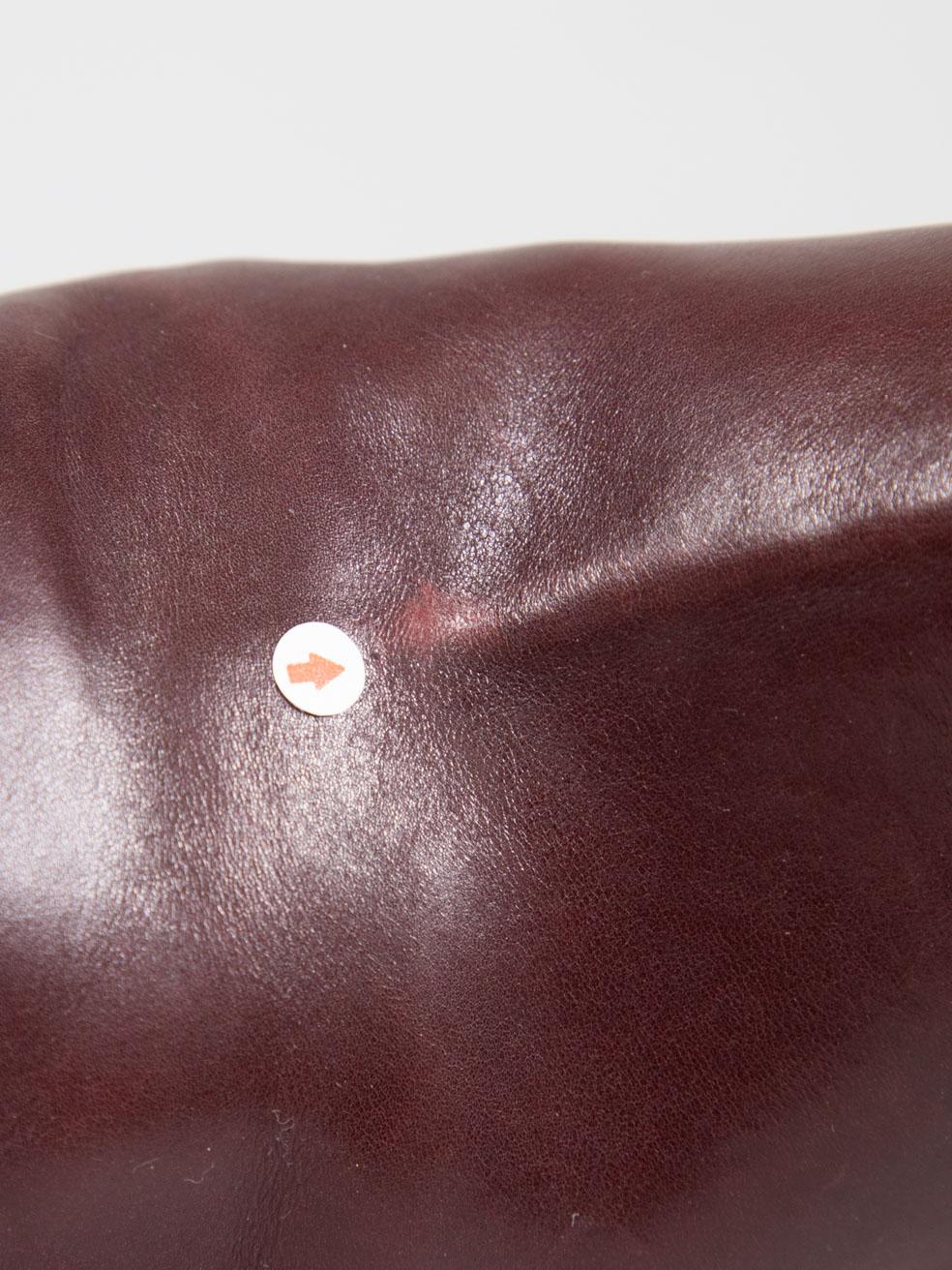 Bottes Chelsea à talons en cuir bordeaux Clergerie, Taille US 6,5 en vente 3