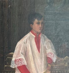 Cleric Boy Oil Painting