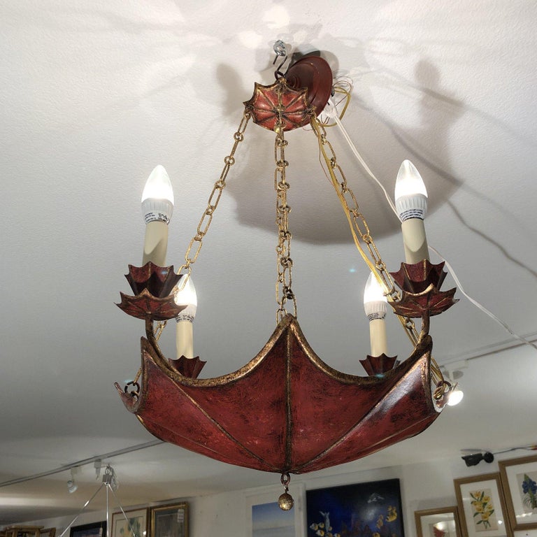 Clermont Toile Chandelier, by Vaughan For Sale at 1stDibs