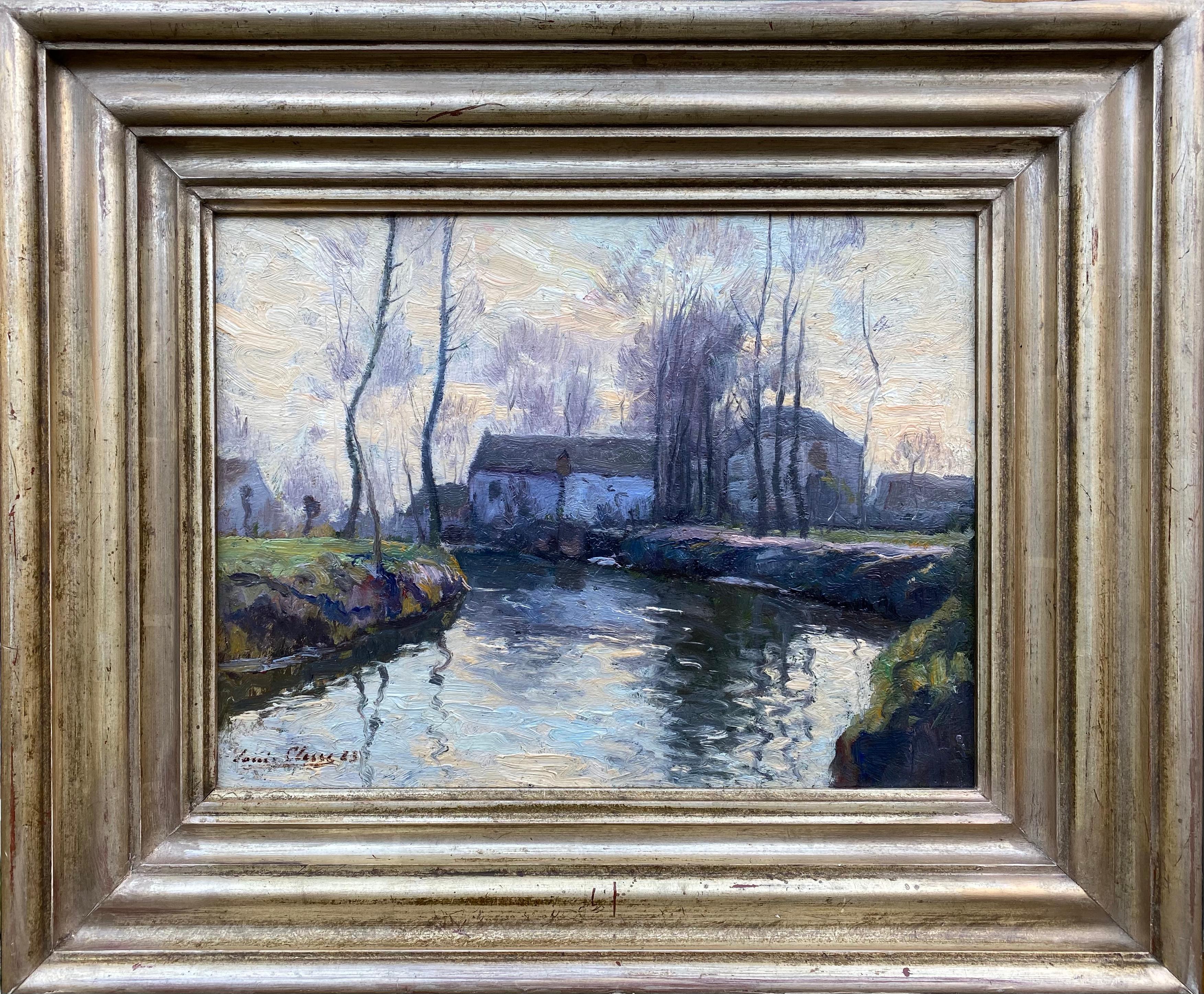 Paysage de rivière, Louis Clesse, Bruxelles 1889 - 1961, Peintre belge, Signé