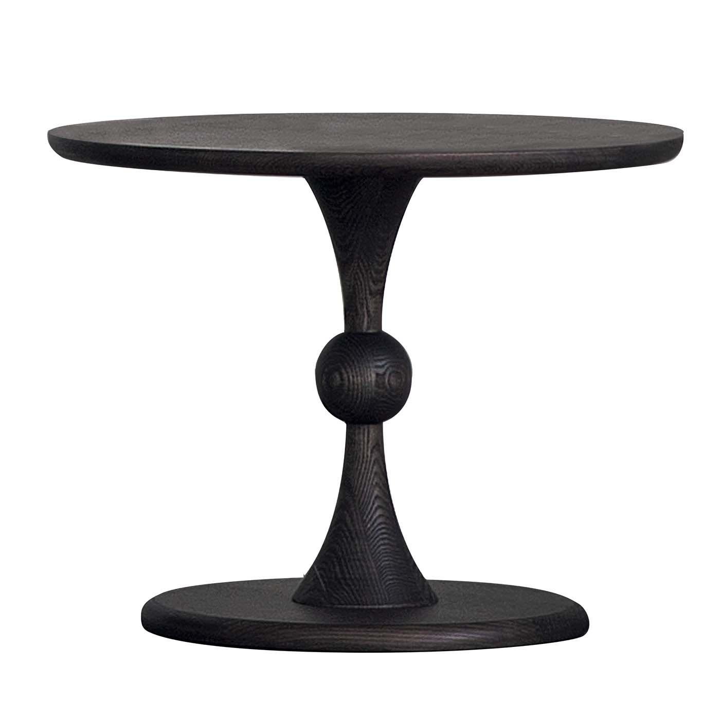 This charming side table is called after the word for hourglass in Italian, for the shape of single leg of the piece. Comprising also a tall side table and a coffee table, this collection boasts subtle elegance and can be a versatile choice for both
