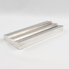 Cleto Munari 1980s Modernist Silver Plate Decorative Box