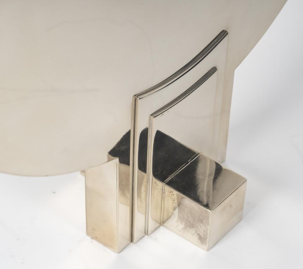 CLETO MUNARI - Modernist candlestick with seven solid silver candles Circa 1980 in vendita 5