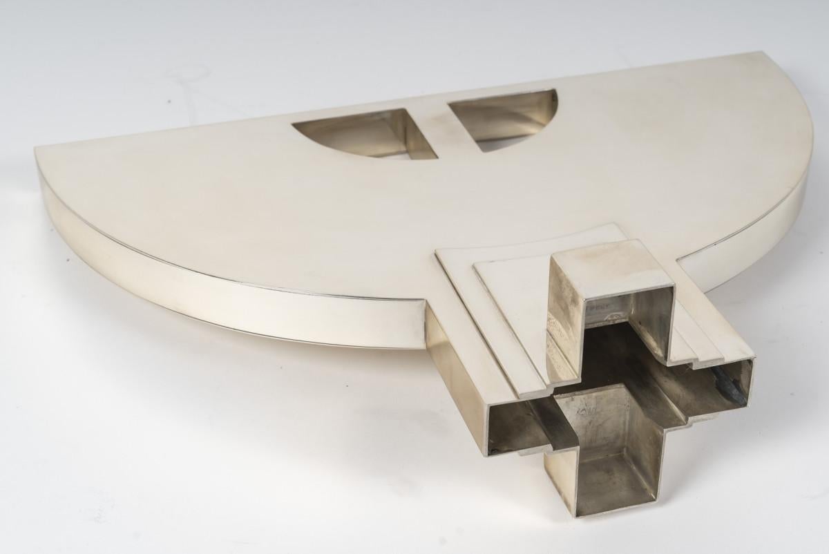 CLETO MUNARI - Modernist candlestick with seven solid silver candles Circa 1980 in vendita 6