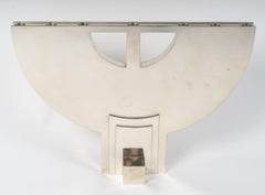 CLETO MUNARI - Modernist candlestick with seven solid silver candles Circa 1980