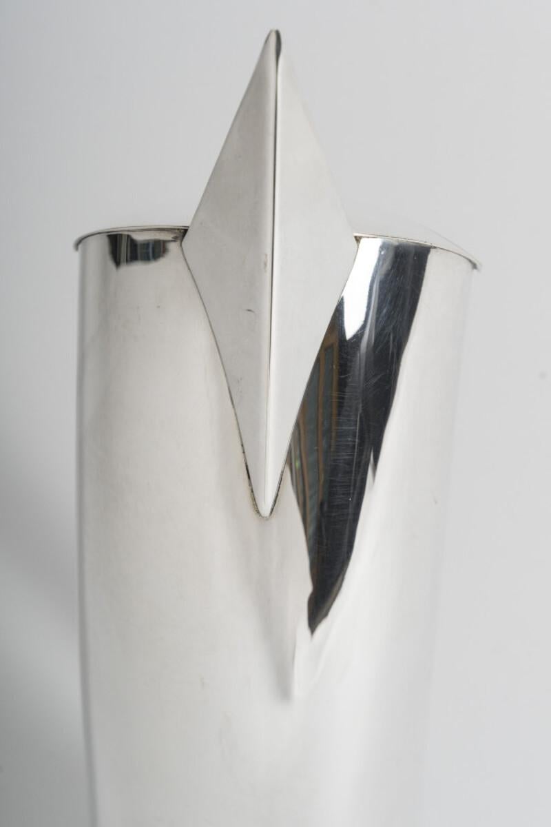 XX secolo CLETO MUNARI - Brocca d'argento modernista - NORD Italia in vendita