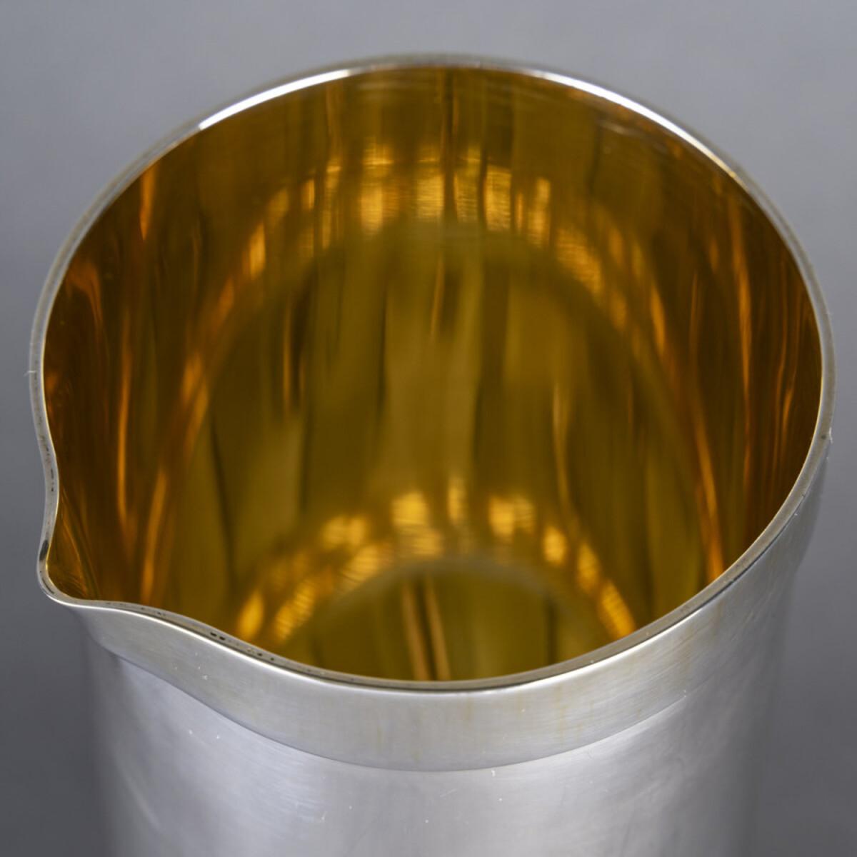 CLETO MUNARI - Jarra de plata maciza Italia XXe VICENZA 1980 Vermeil