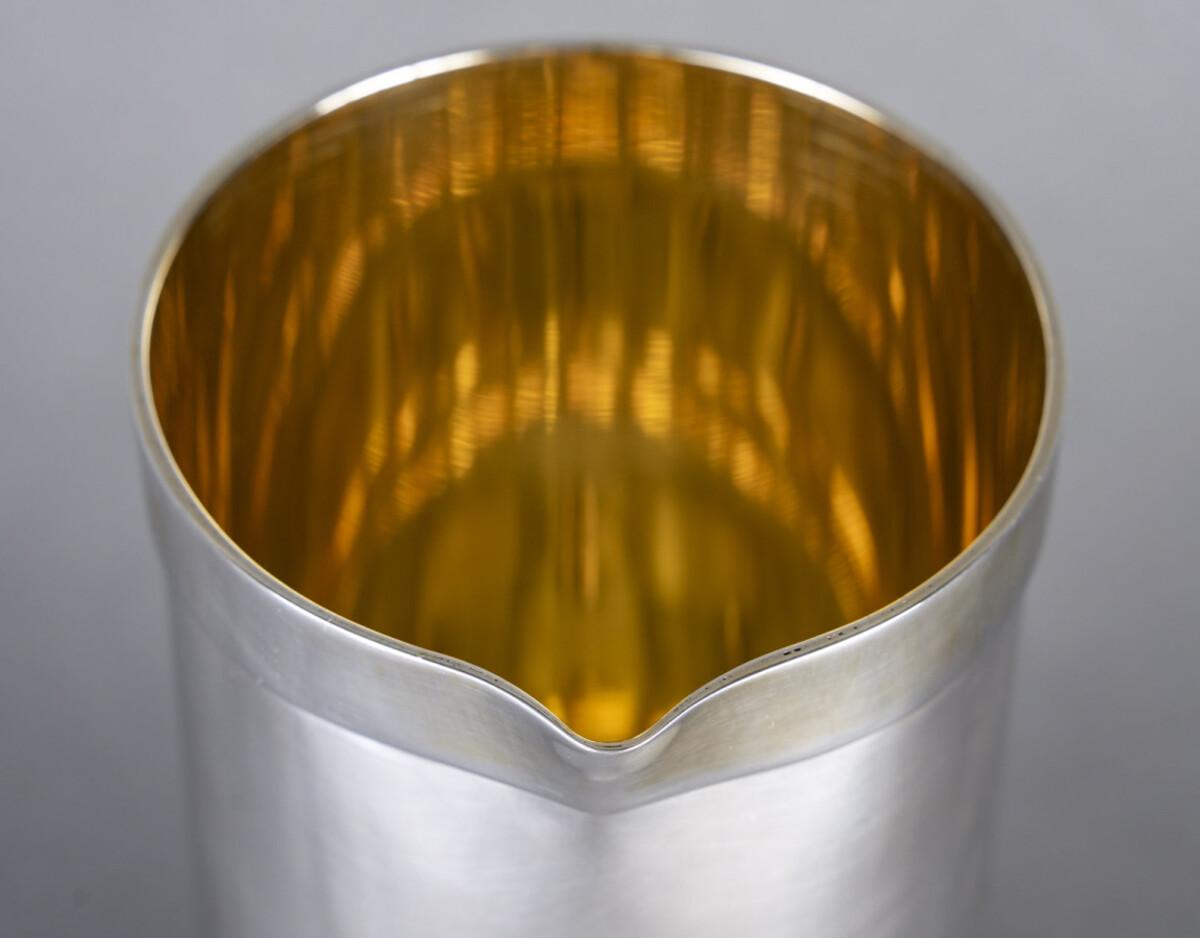 CLETO MUNARI - Jarra de plata maciza Italia XXe VICENZA 1980 3