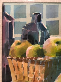 „Stillleben mit Früchten“ von Cletus Smith, Aquarellmalerei
