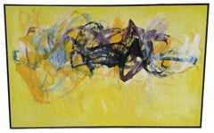 Cleve Gray (1918–2004) "Suntrack" Acrylic on Canvas 1987