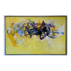 Cleve Gray (1918-2004) "Suntrack" Acrylique sur toile 1987