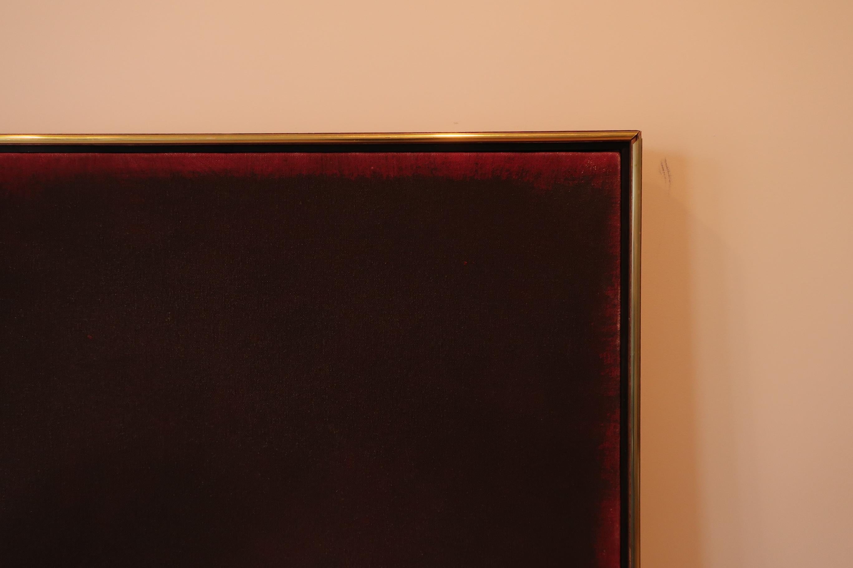 Fine ottobre - Abstract Painting Nero di Cleve Gray