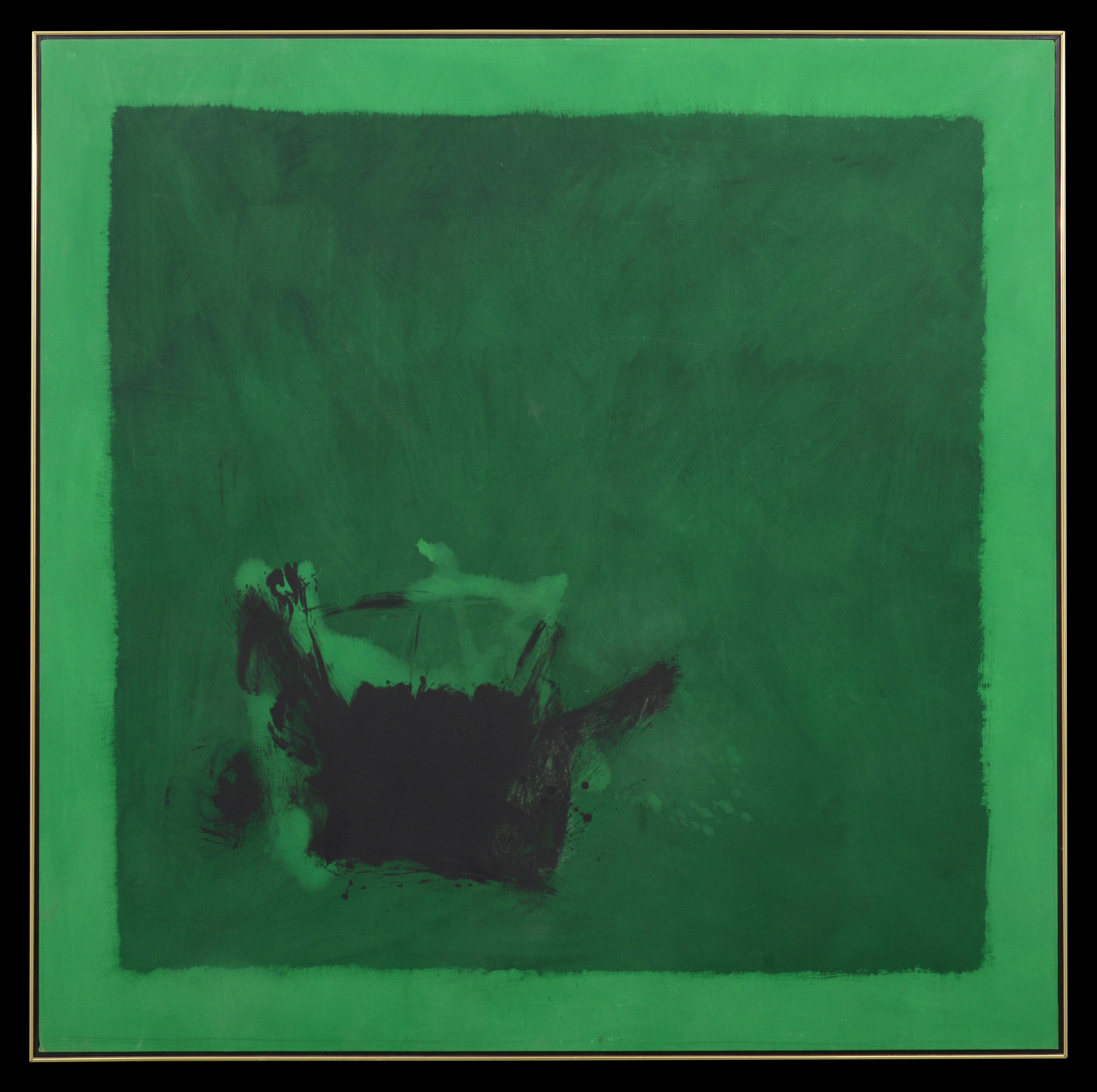 Grande quadro astratto di Cleve Gray, PLUMMET, 82 