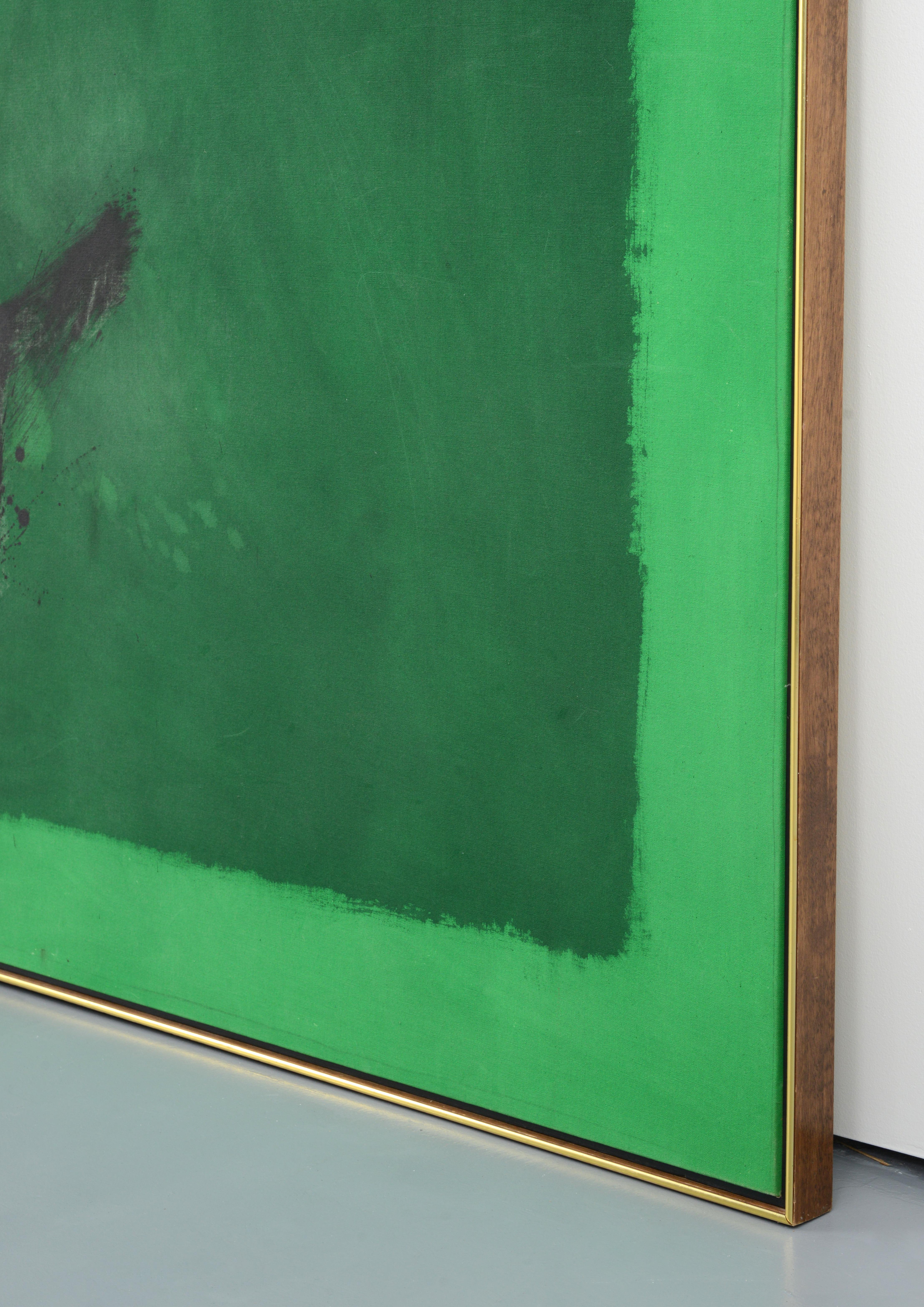 Grande quadro astratto di Cleve Gray, PLUMMET, 82 