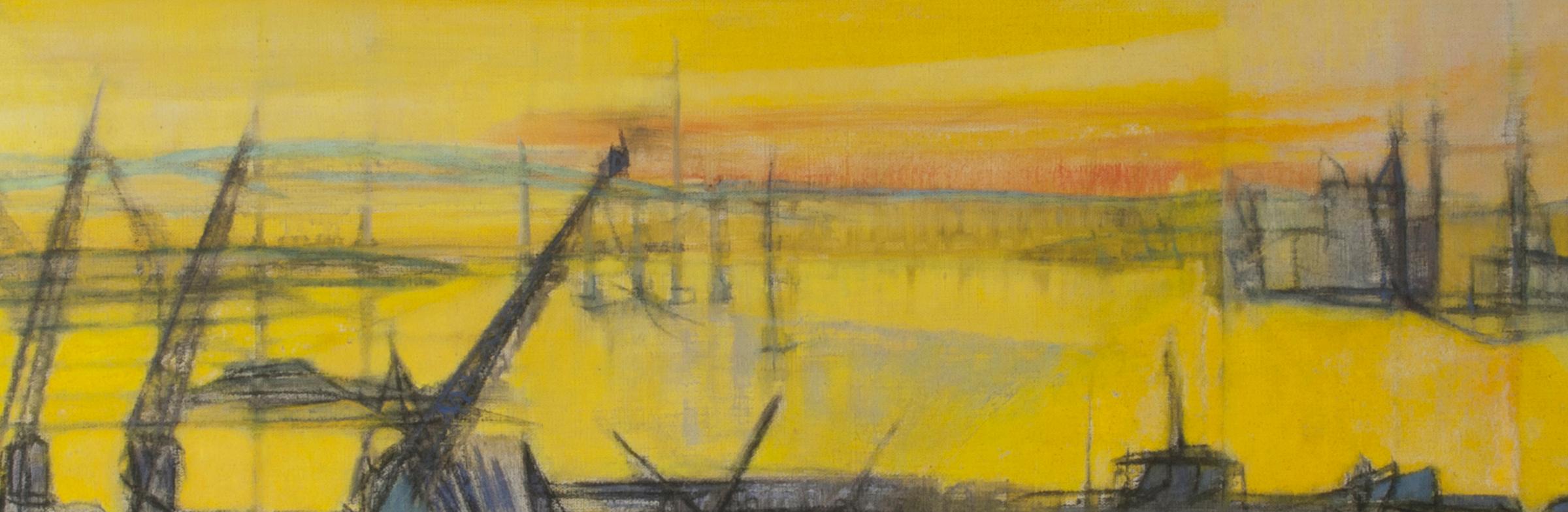 South Hampton 8:45PM (Abstrakt), Painting, von Cleve Gray