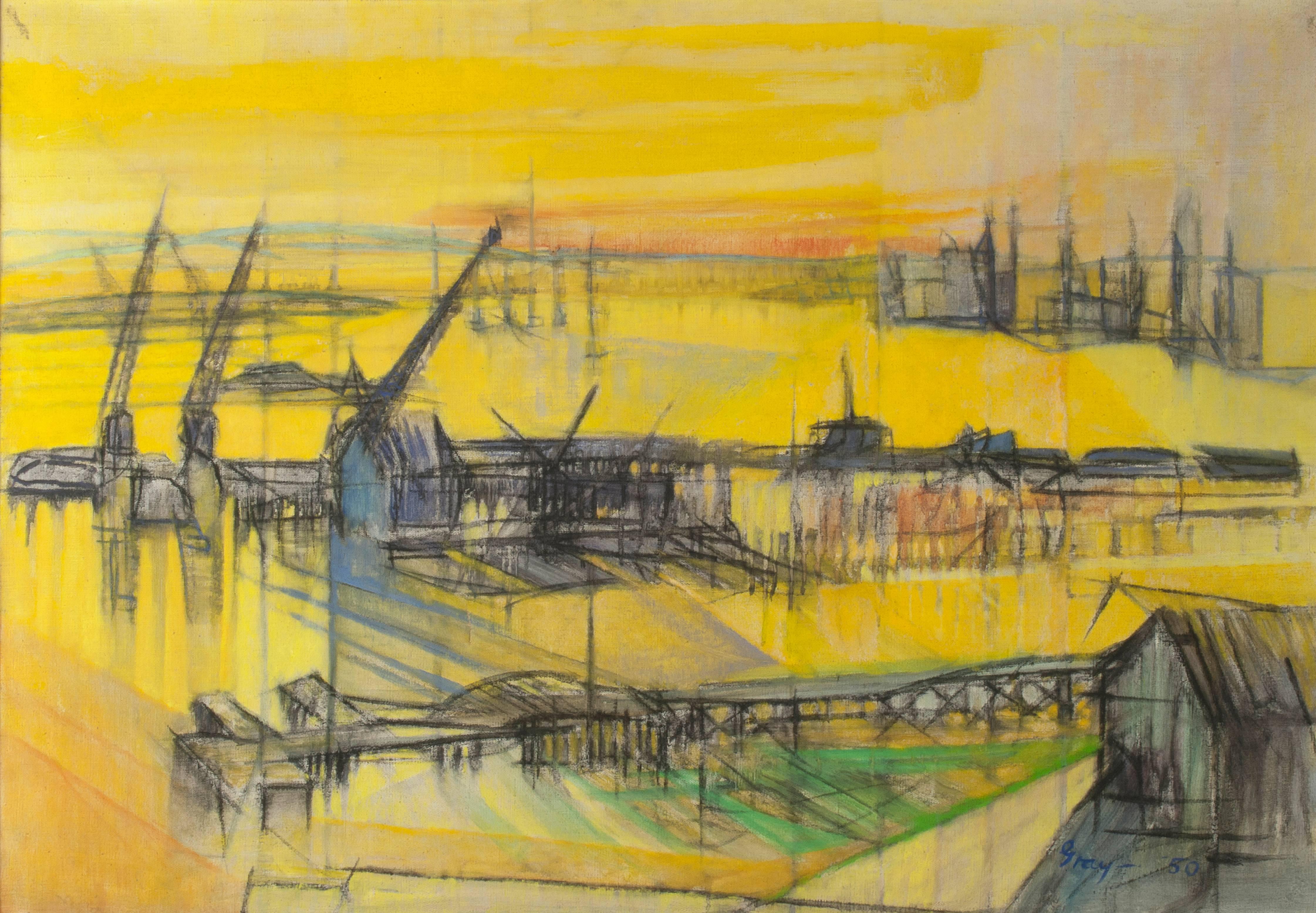 Landscape Painting de Cleve Gray - South Hampton 20:45