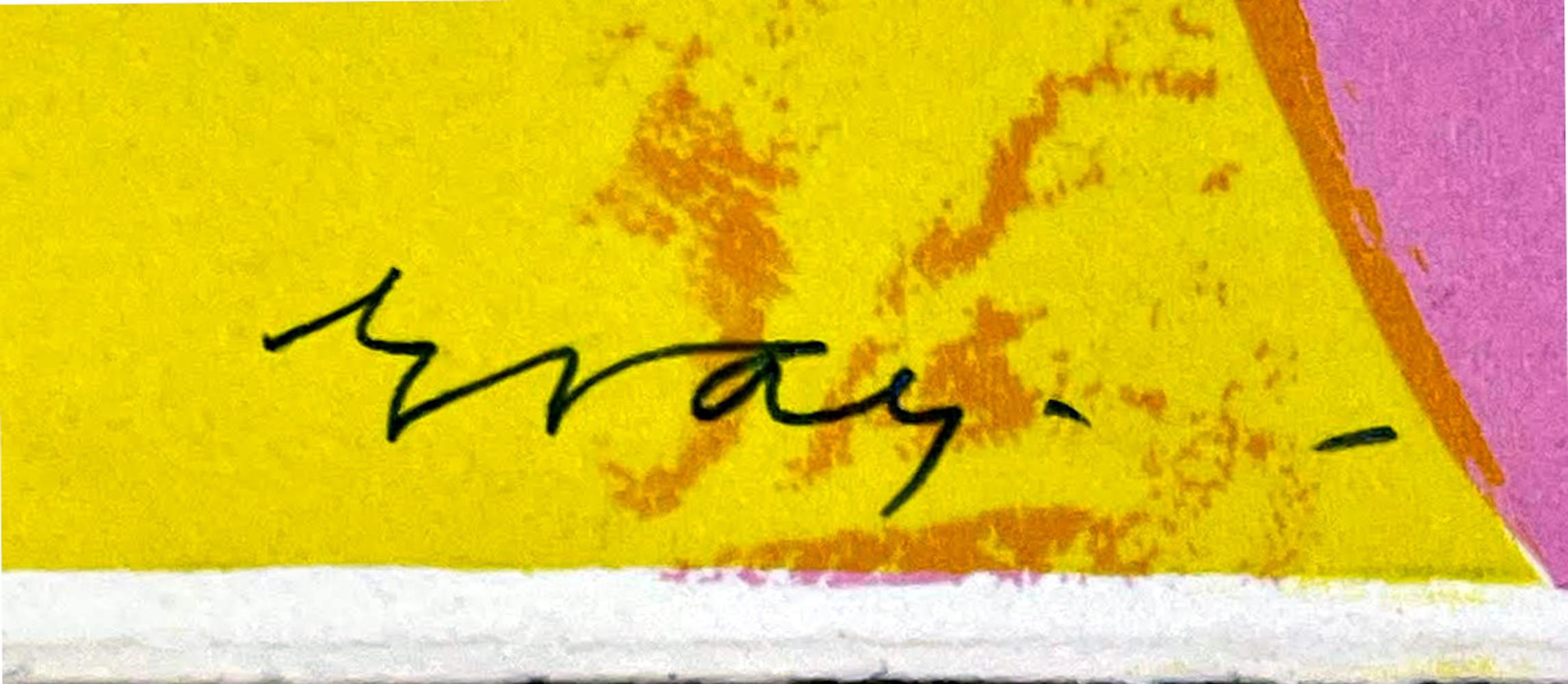 Cleve Gray Abstract Expressionist color band - rare silkscreen signed & numbered For Sale 1