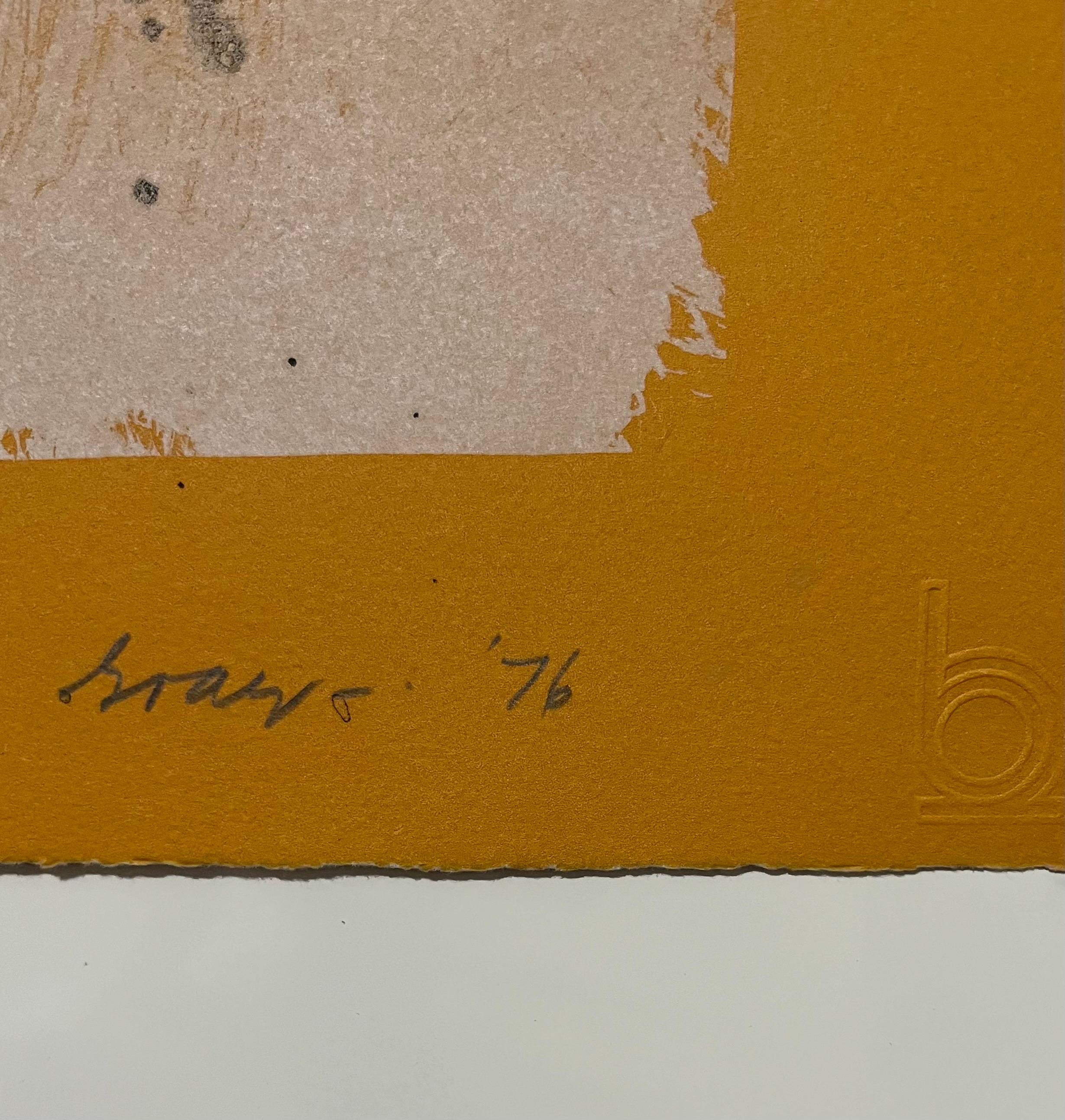 Litografía expresionista abstracta lírica Cleve Gray Litografía Serigrafía en venta 2