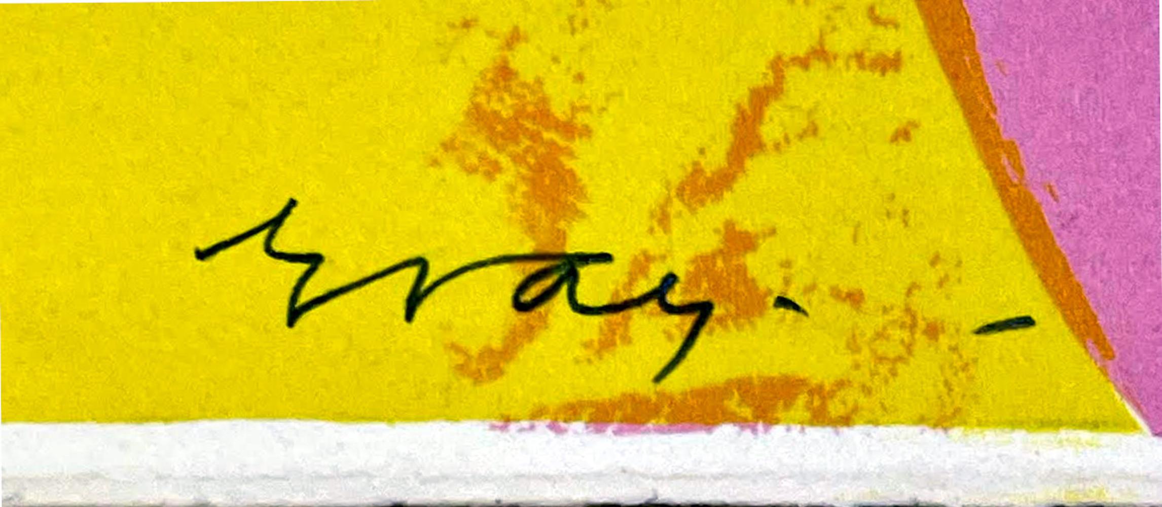 Ohne Titel Abstrakt-expressionistisches Farbband - seltener Siebdruck signiert und nummeriert – Print von Cleve Gray