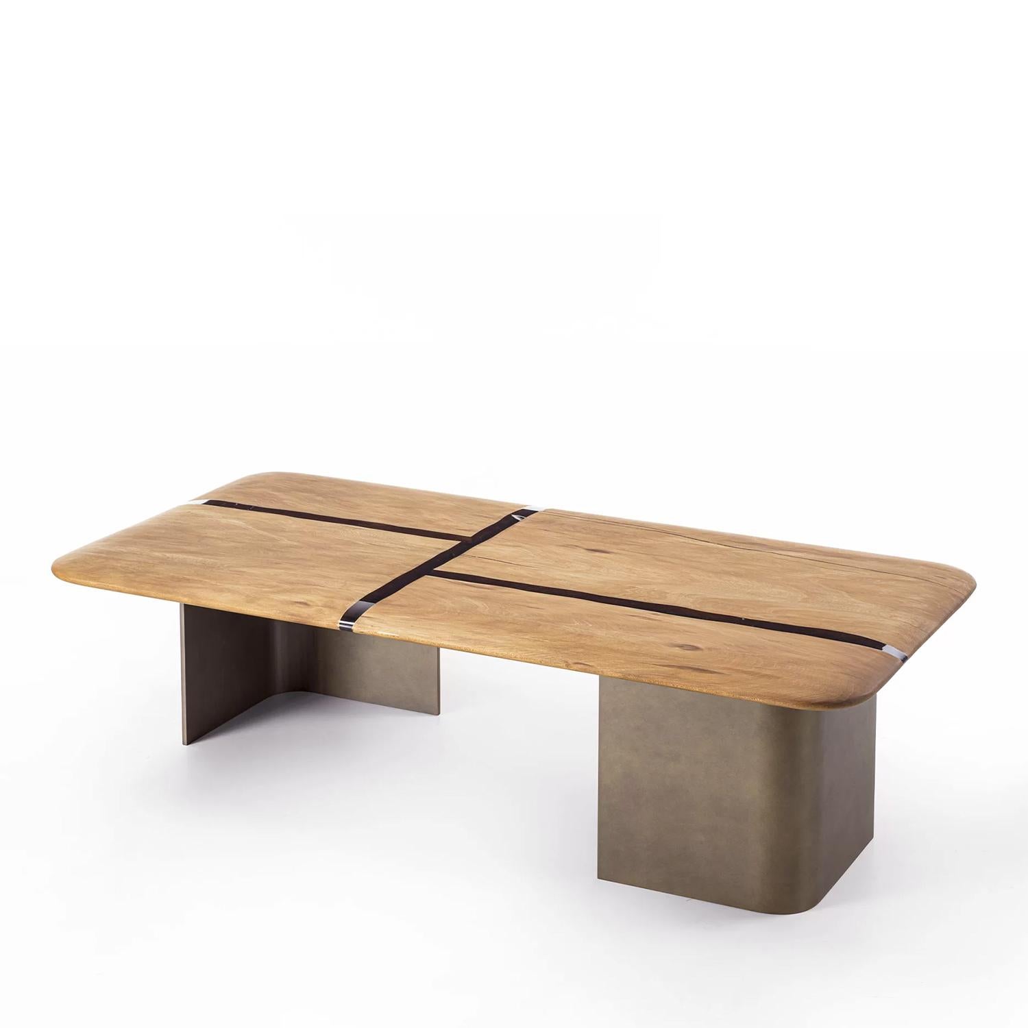 Résine Ensemble de 3 tables basses Kauri en bois astucieux en vente