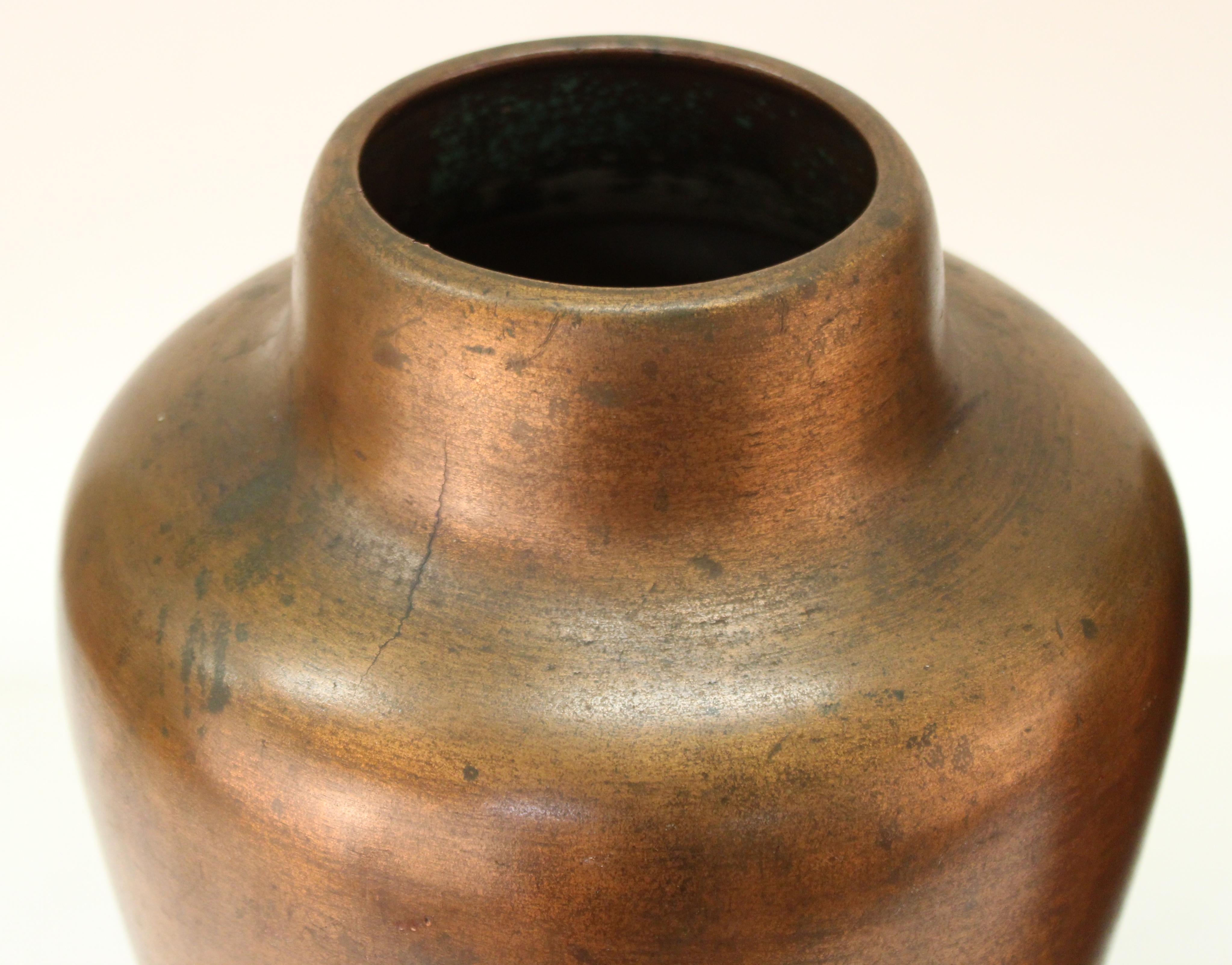 Clewell American Arts & Kunsthandwerkliche Vasen aus kupferhaltiger Keramik 1