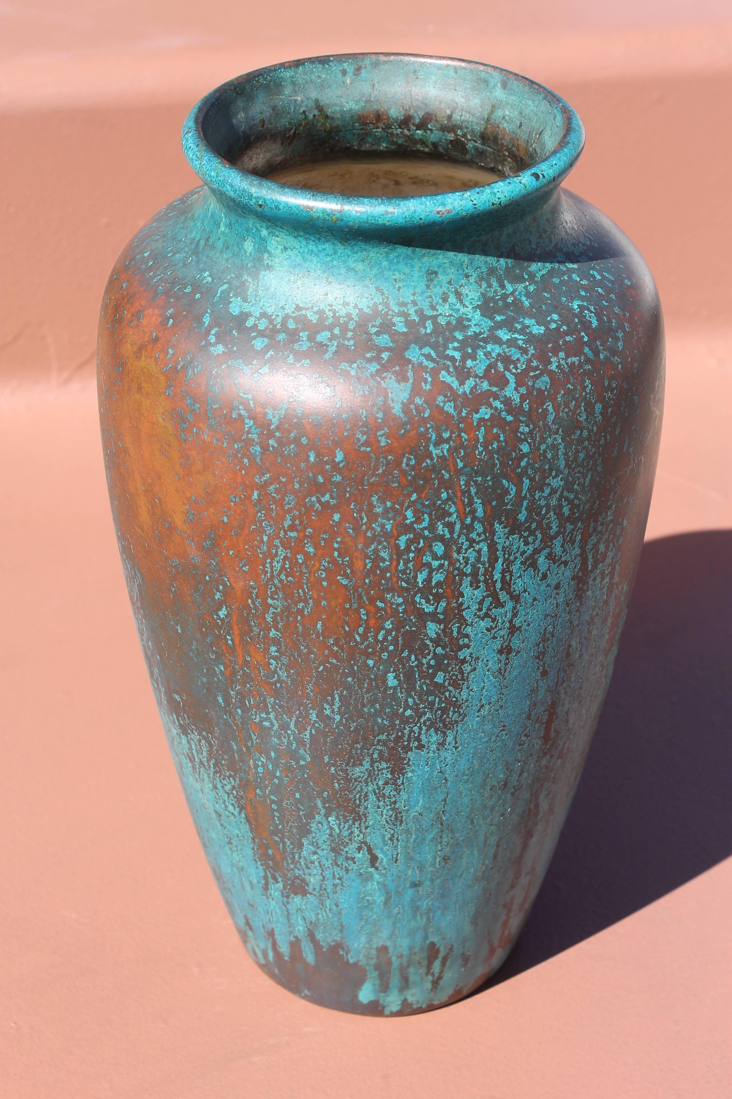 Mid-20th Century Clewell Copper-Clad Vase