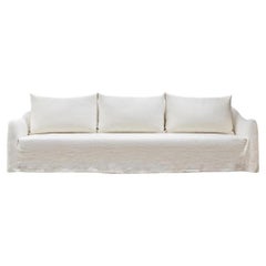 Clichy Linen Slipcover Sofa, Custom made in Spain