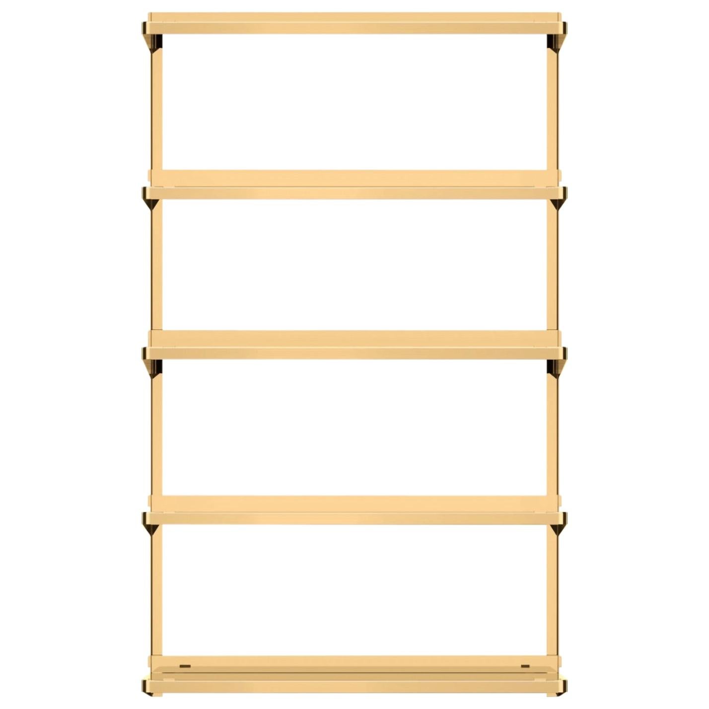 Click 5 Large Shelf Solid Brass - New Tendency