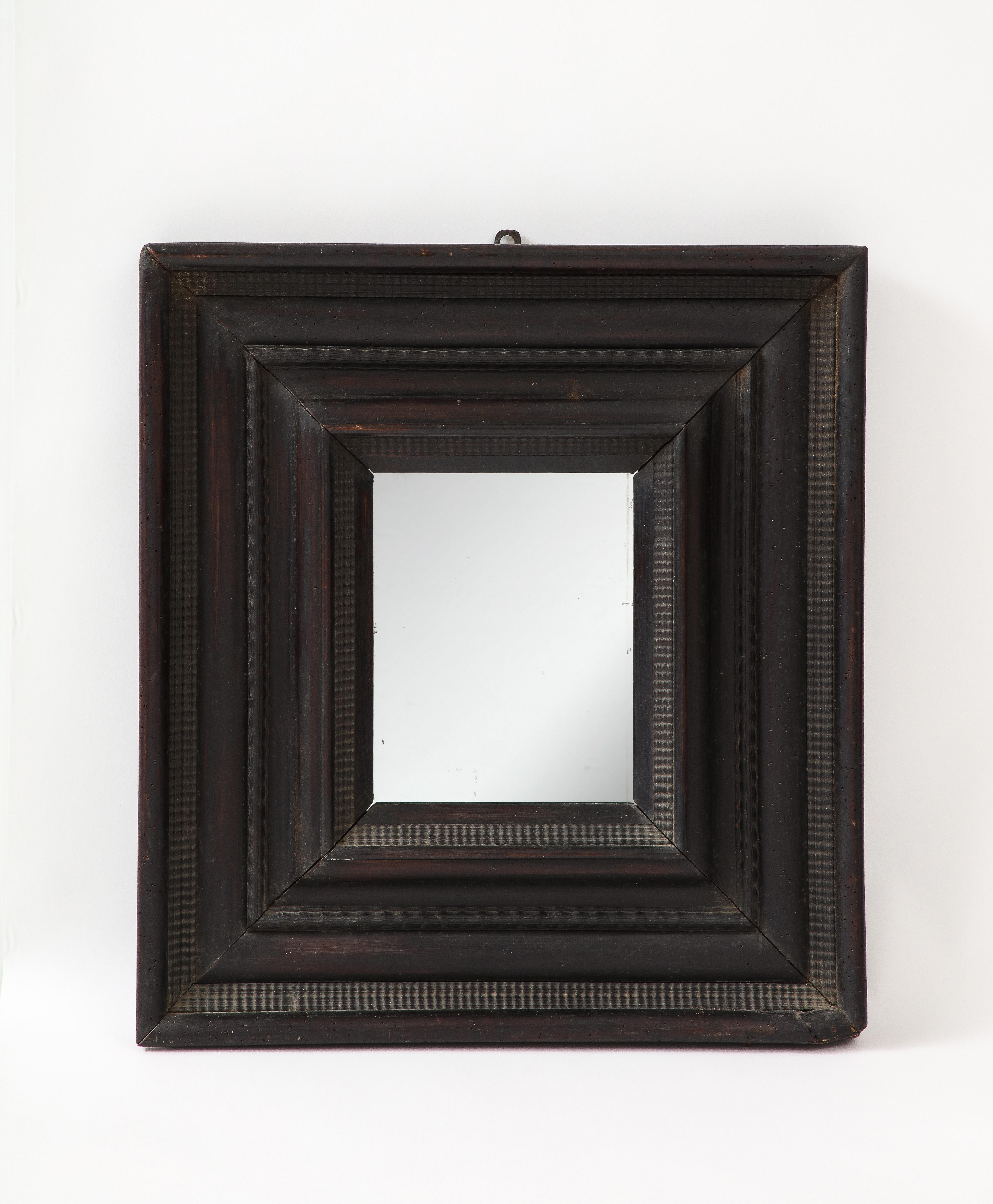 17th C. Italian Ebonized Mirror    For Sale 1