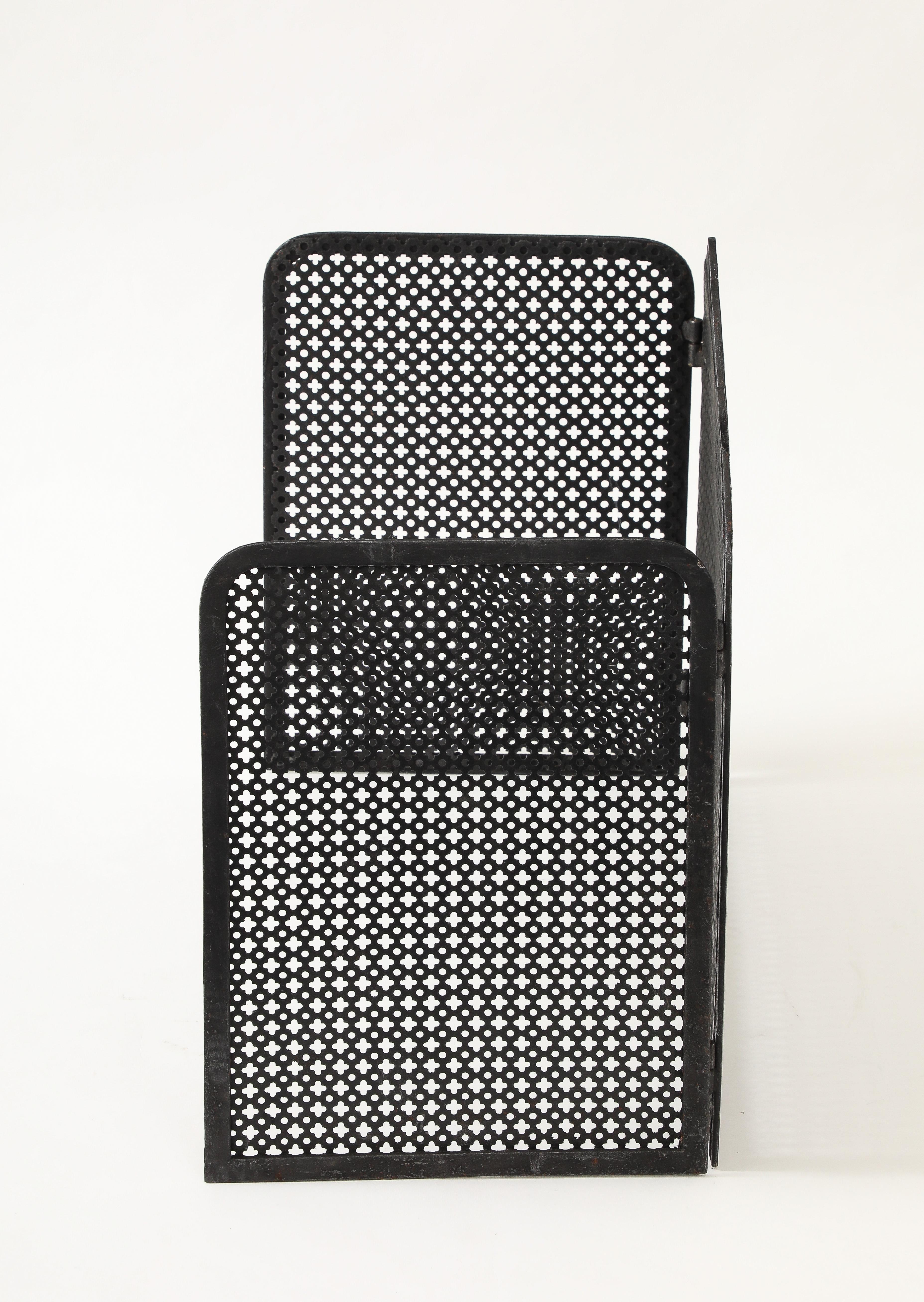 Matthieu Mategot Style Period Firescreen, France, c. 1950's In Good Condition For Sale In Brooklyn, NY
