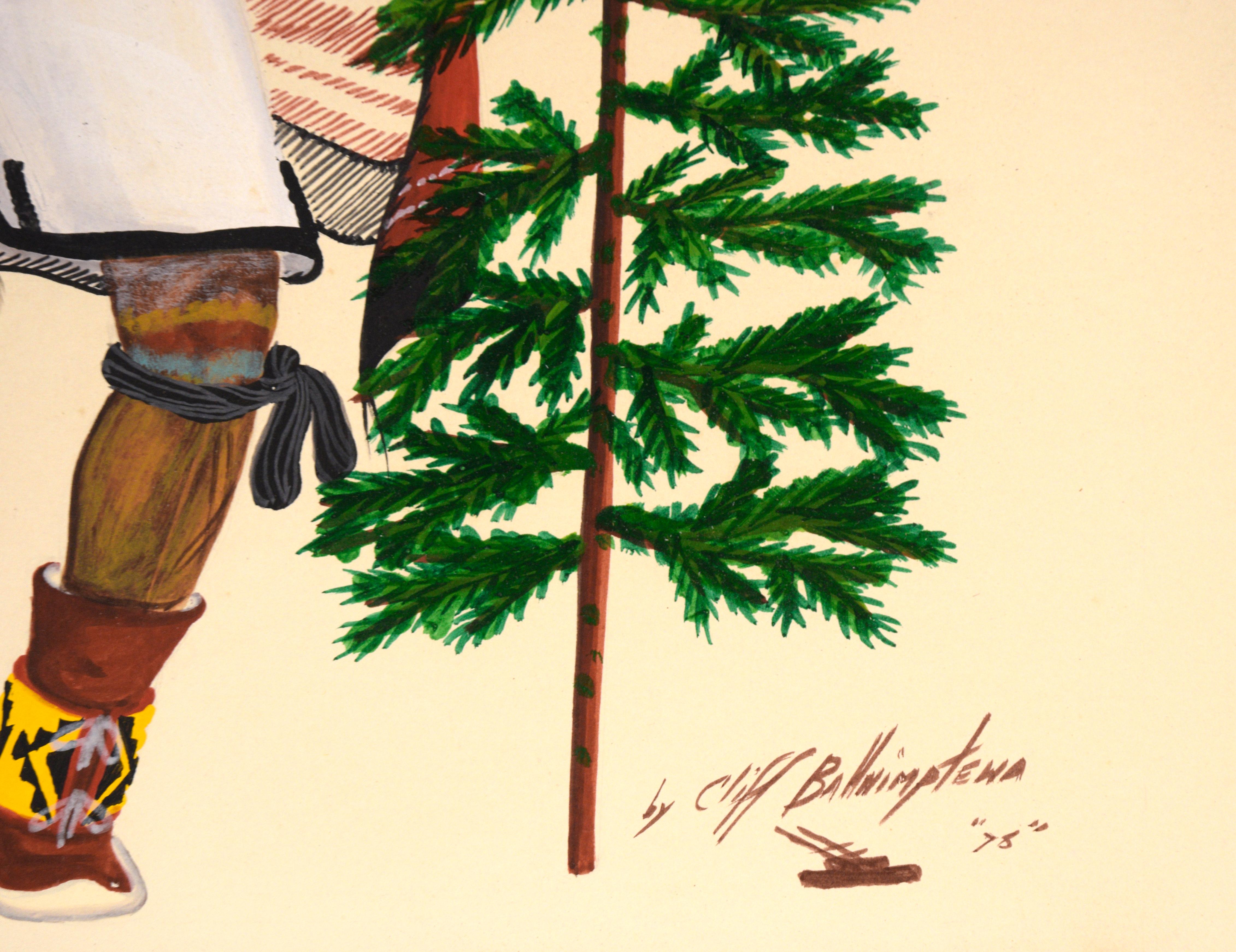 Hopi Kachina Dancer by Cliff Bahnimptewa For Sale 3