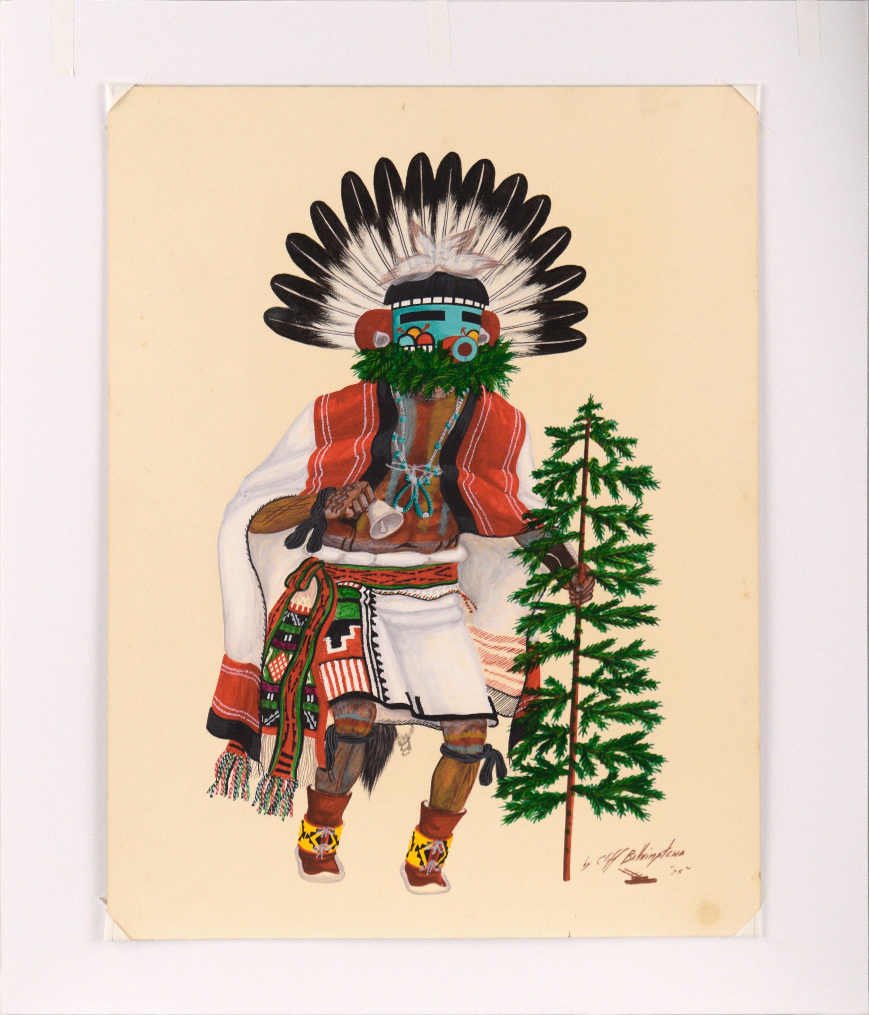 Hopi Kachina Dancer by Cliff Bahnimptewa For Sale 4