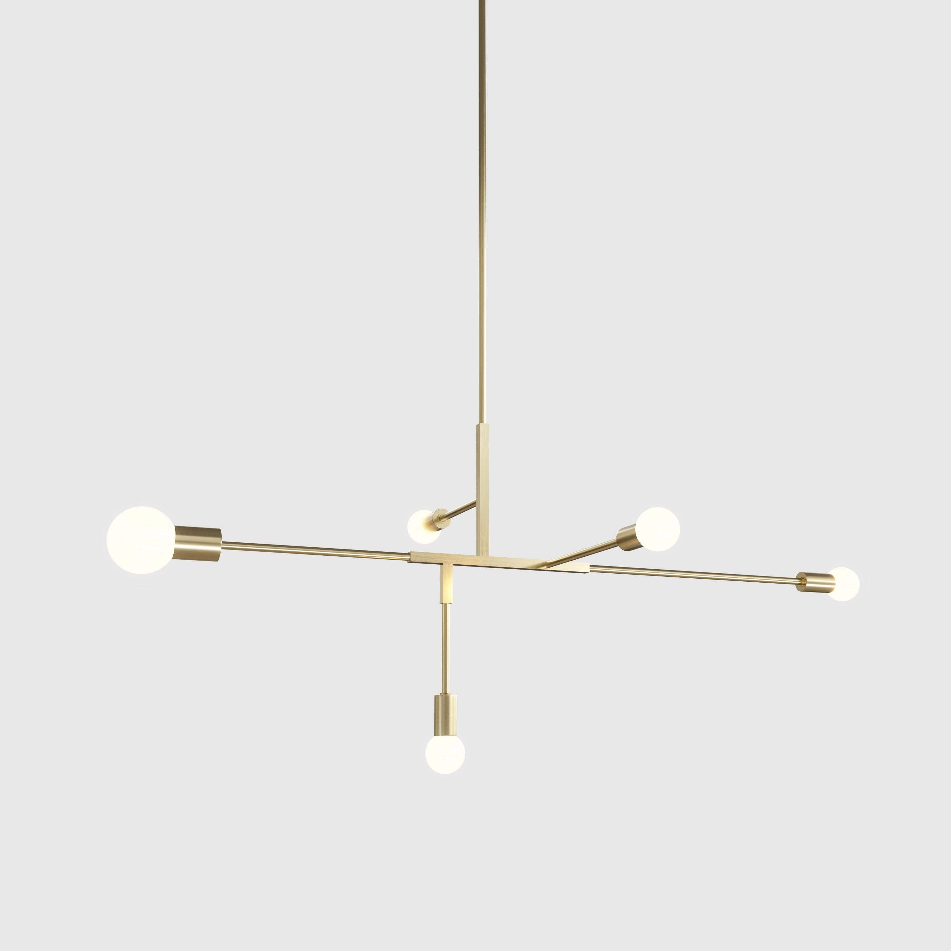 The Cliff Collection brings together the best of Lambert & fils Studio in its use of many signature elements. Natural brass and matte black rods provide structure for lamps with elegant shades and a range of spherical bulbs. The finishing and