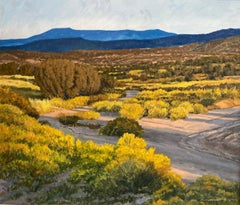 "CHAMISA IN BLOOM" NEW MEXICO LANDSCAPE