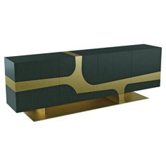 Cliff Young Nobu Black and Bronze Storage Buffet or Entertainment Unit