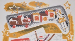 London Underground Map of London Christmas poster by Clifford and Rosemary Ellis