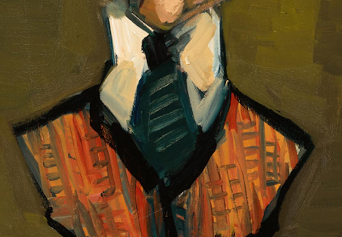 Giancarlo - Néo-expressionnisme Painting par Clifford Bailey 