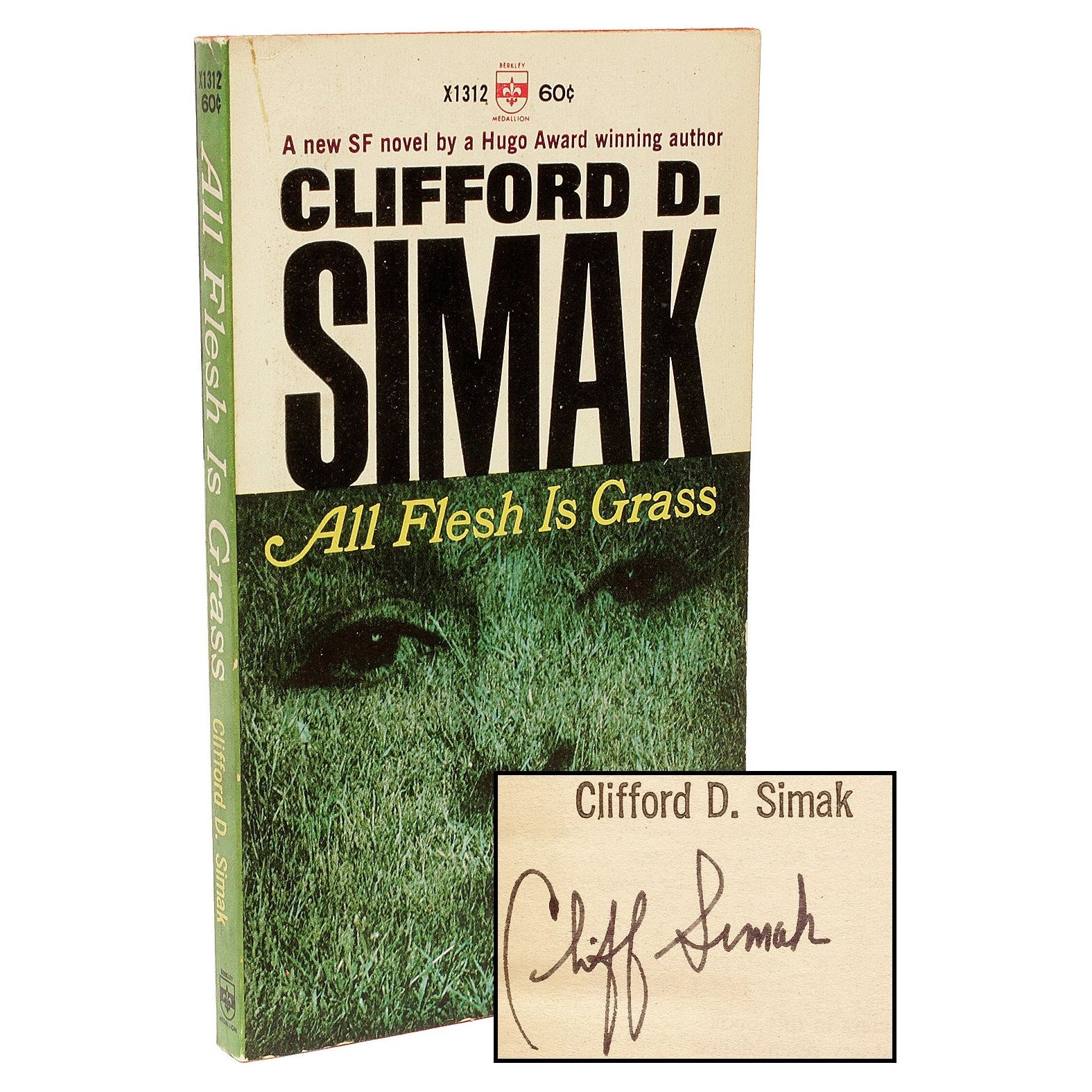 Clifford D. A. SIMAK. Tutta la carne è erba. 1966 - PRIMA EDIZIONE IN BROSSURA - FIRMATA! in vendita