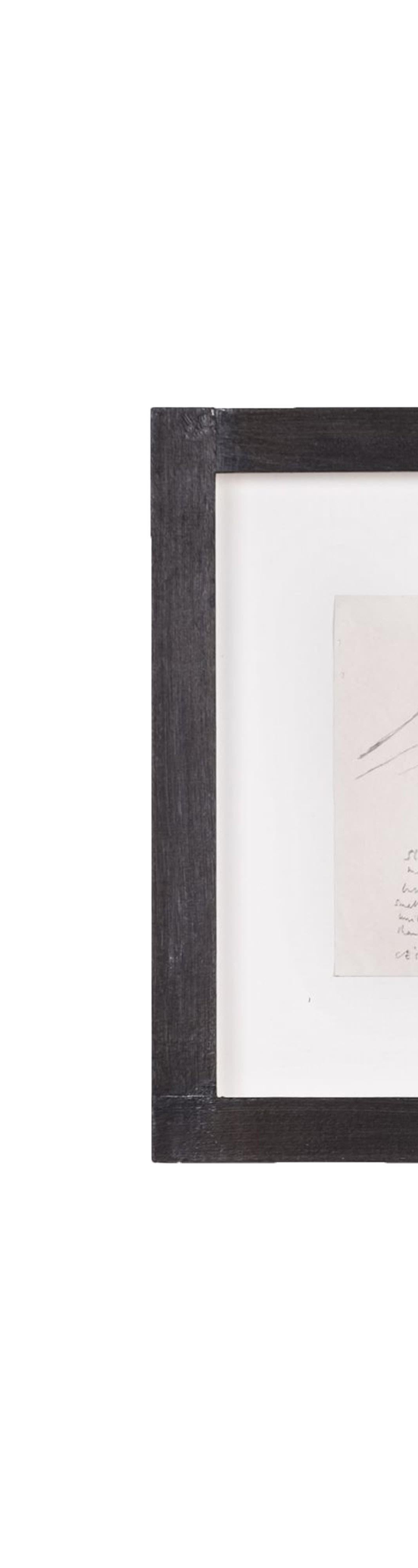 Crayon sur papier
H25 x L31,5 cm (dimensions de l'encadrement)