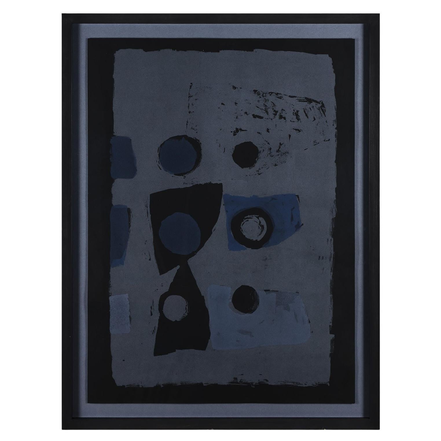 Clifford Ellis, Variaciones sobre seis (Azul sobre negro)