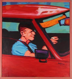 Clifford Hanley (1948-2021) - 1989 Oil, A Happy Driver