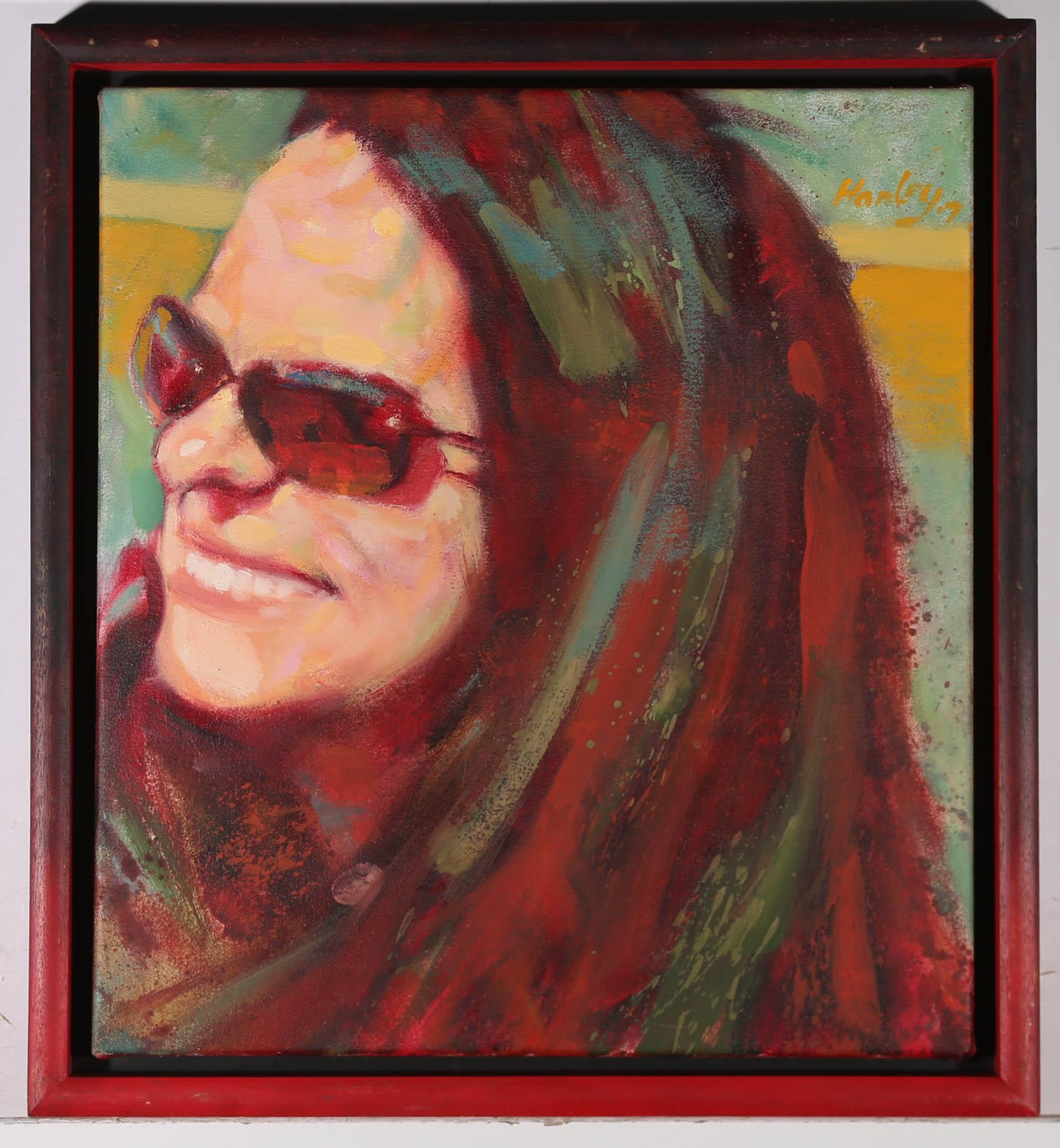 Clifford Hanley (1948-2021) - Olio 2007, Silver Spirit, Red Shift in vendita 2