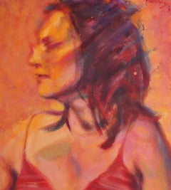 Clifford Hanley (1948-2021) - 2008 Öl, Bongo Lady II