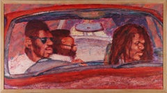 Vintage Clifford Hanley (1948-2021) - Framed 1992 Oil, A Family Affair